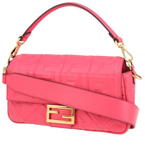 borsa logo fendi fucsia